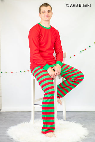 CHRISTMAS: Red & Green Striped Collection Physical ARB Blanks 