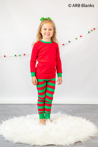 CHRISTMAS: Red & Green Striped Collection Physical ARB Blanks 
