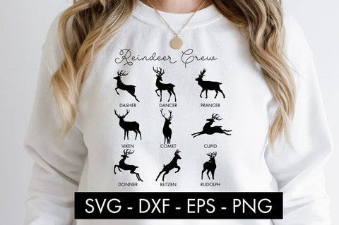Christmas Reindeer Crew SVG Cut file SVG Freeling Design House 