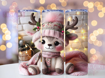 Christmas Reindeer Crochet Yarn Tumbler, Latch Hook Yarn Sublimation Design, Festive Holiday Cup Art, 20oz Xmas Tumbler, Whimsical Reindeer Mug, Stylish Christmas Cup, Cozy Holiday Wrap Sublimation SvggirlplusArt 