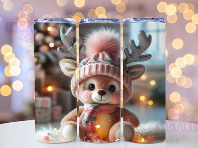 Christmas Reindeer Crochet Yarn Tumbler, Latch Hook Yarn Sublimation Design, Festive Holiday Cup Art, 20oz Xmas Tumbler, Whimsical Reindeer Mug, Stylish Christmas Cup, Cozy Holiday Wrap Sublimation SvggirlplusArt 