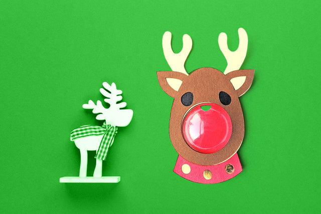 Christmas Reindeer Face Candy Dome Holder SVG 3D Paper Risa Rocks It 