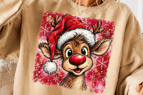 Christmas Reindeer Holiday PNG SVG DesignDestine 