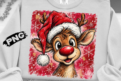 Christmas Reindeer Holiday PNG SVG DesignDestine 