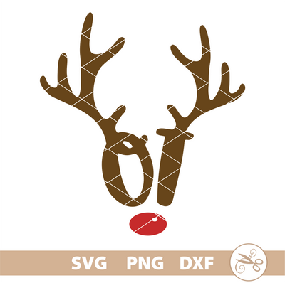 Christmas Reindeer Occupational Therapist SVG PNG DXF SVG Cutting Edge Applique 