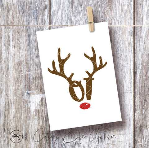 Christmas Reindeer Occupational Therapist SVG PNG DXF SVG Cutting Edge Applique 