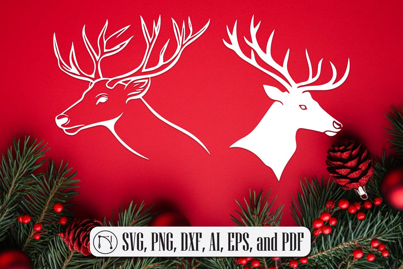 Christmas Reindeer SVG Clipart Bundle SVG MD JOYNAL ABDIN 