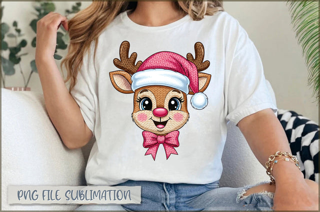 Christmas Reindeer Yarn PNG Sublimation Shetara Begum 