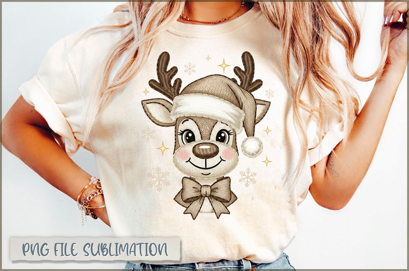 Christmas Reindeer Yarn PNG Sublimation Shetara Begum 
