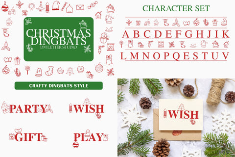Christmas Retro Jingle Poster Font Bundle Font Dm Letter Studio 