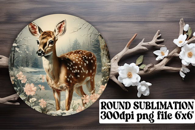 Christmas Retro PNG Keychain for Round Design Watercolor Sublimation afrosvg 