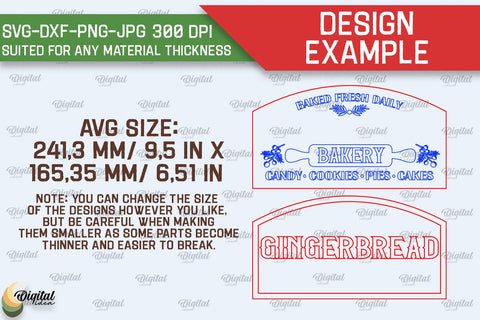 Christmas Retro Signs Laser Cut Bundle. Xmas Decor SVG SVG Evgenyia Guschina 