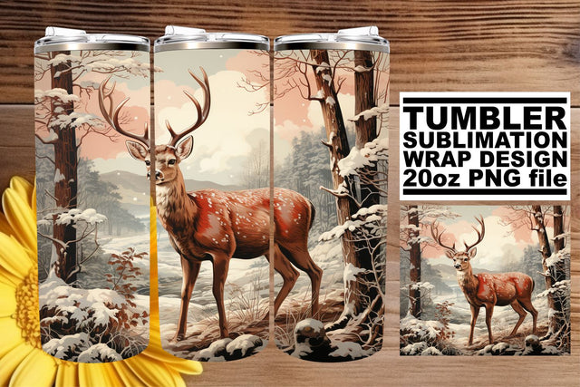 Christmas Retro Tumbler Wrap - 20oz Watercolor Sublimation Sublimation afrosvg 