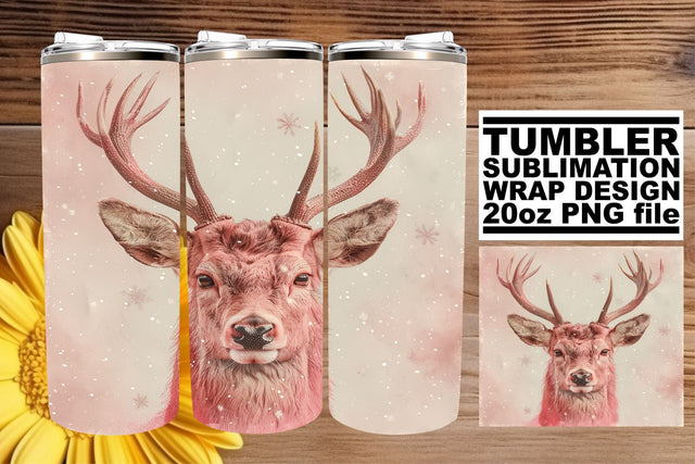 Christmas Retro Tumbler Wrap Design - Watercolor Holiday Sublimation Sublimation afrosvg 