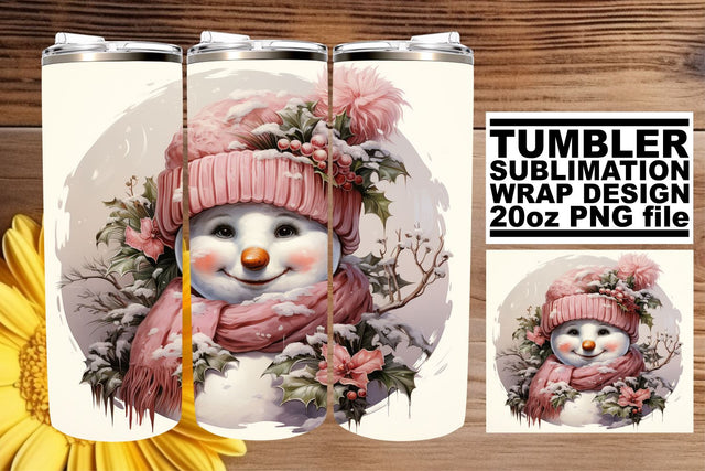 Christmas Retro Tumbler Wrap Sublimation - Watercolor PNG Sublimation afrosvg 