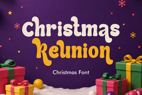 Christmas Reunion – Christmas Font Font Mozarella 
