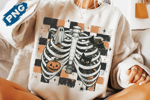 Christmas Rib Art PNG, Christmas Png, Skeleton Ribs PNG, Christmas checkered png, Christmas Sublimation, Halloween, Digital File Sublimation SVG DesignDestine 