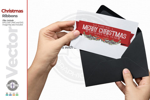 Christmas Ribbons SVG AfterTenDesign 