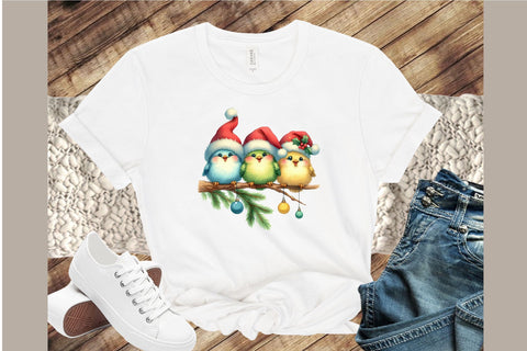 Christmas Robin Birds Clipart Bundle Sublimation designartist 