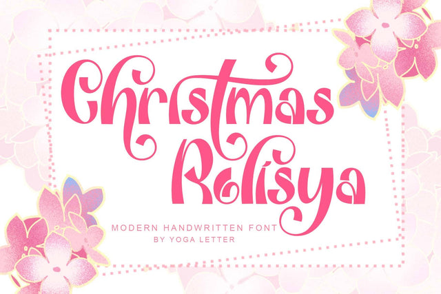 Christmas Rolisya Font Prasetya Letter 