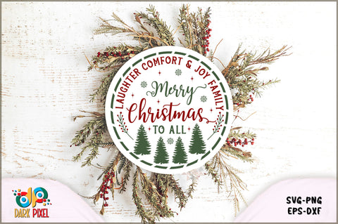 Christmas Round Sign SVG Bundle SVG Shetara Begum 
