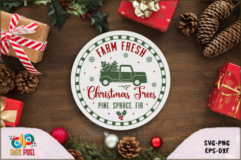 Christmas Round Sign SVG Bundle SVG Shetara Begum 