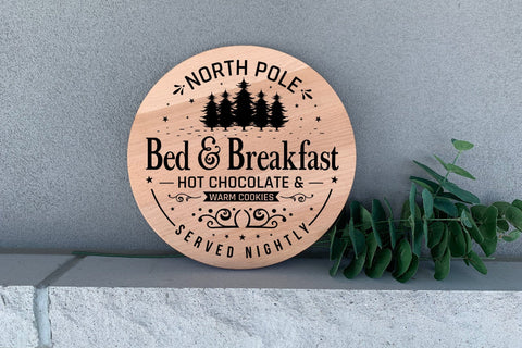 Christmas Round Sign SVG Cut File SVG CraftLabSVG 
