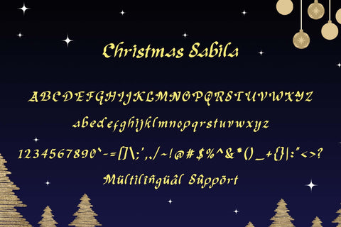 Christmas Sabila Font Prasetya Letter 