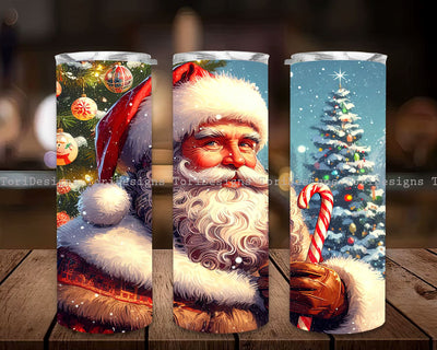 Christmas Santa 20oz Tumbler Wrap, Christmas Santa Claus Tumbler Wrap, Holiday Tumbler Wrap, Santa Christmas Tumbler Sublimation ToriDesigns 