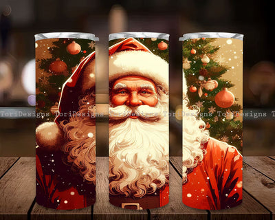 Christmas Santa 20oz Tumbler Wrap, Christmas Santa Claus Tumbler Wrap, Holiday Tumbler Wrap, Santa Christmas Tumbler Sublimation ToriDesigns 