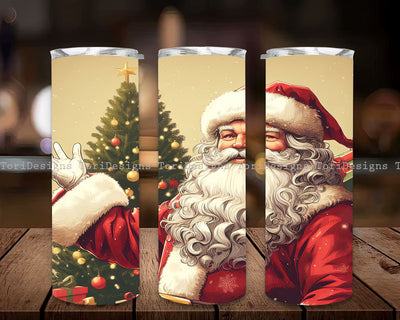 Christmas Santa 20oz Tumbler Wrap, Christmas Santa Claus Tumbler Wrap, Holiday Tumbler Wrap, Santa Christmas Tumbler Sublimation ToriDesigns 