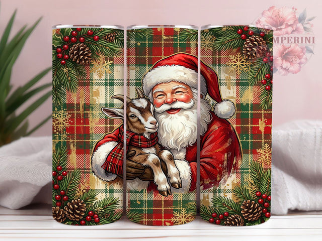 Christmas Santa Baby Goat 20oz Tumbler, Christmas Goat, Santa Baby Goat, Baby Goat Tumbler, Santa Goat Tumbler, Christmas Goat PNG, Baby Goat PNG, Goat Tumbler Wrap Sublimation Li Zamperini 