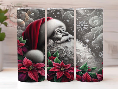 Christmas Santa Claus Holiday Tumbler, Holiday Santa Sublimation Design, Festive Cup Art, 20oz Xmas Tumbler, Whimsical Santa Mug, Stylish Christmas Cup, Cozy Holiday Wrap Sublimation Lara' s Designs 