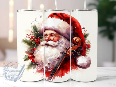 Christmas Santa Claus Tumbler Wrap, Santa Claus 20 oz Skinny Tumbler Sublimation Design, Instant Digital Download PNG, Holiday Tumbler Wrap Sublimation ToriDesigns 