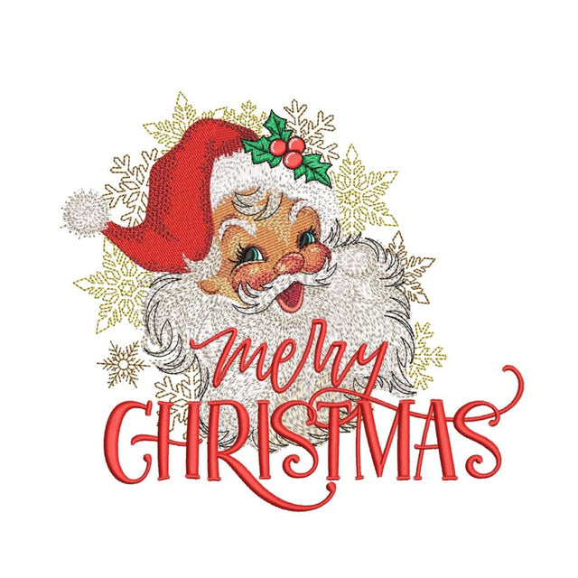 Christmas Santa Embroidery Design, Merry Christmas Machine Embroidery Design, 3 sizes, Instant Download Embroidery/Applique DESIGNS Nino Nadaraia 