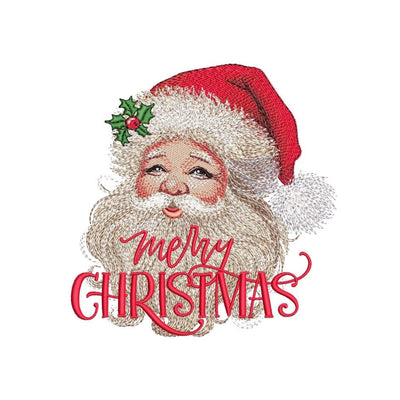 Christmas Santa Embroidery Design, Merry Christmas Machine Embroidery Design, 3 sizes, Instant Download Embroidery/Applique DESIGNS Nino Nadaraia 