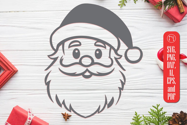 Christmas Santa Face Clipart SVG SVG MD JOYNAL ABDIN 