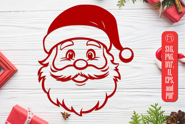 Christmas Santa Face Clipart SVG SVG MD JOYNAL ABDIN 