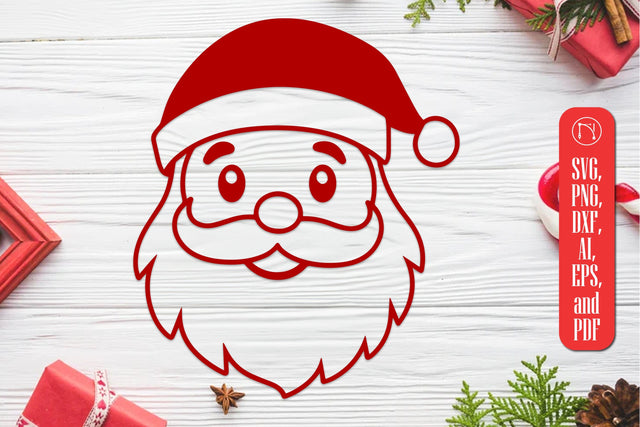 Christmas Santa Face Clipart SVG SVG MD JOYNAL ABDIN 
