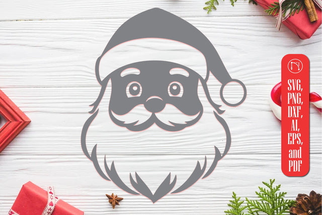 Christmas Santa Face Clipart SVG SVG MD JOYNAL ABDIN 