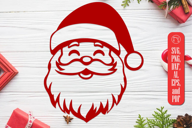 Christmas Santa Face Clipart SVG SVG MD JOYNAL ABDIN 