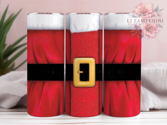 Christmas Santa Flat Holiday Tumbler, Holiday Sublimation Design, Festive Cup Art, 20oz Xmas Tumbler, Whimsical Santa Mug, Stylish Christmas Cup, Cozy Holiday Wrap Sublimation Li Zamperini 