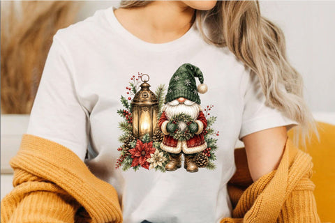 Christmas Santa Gnome PNG Clipart Sublimation SVGArt 