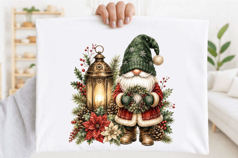 Christmas Santa Gnome PNG Clipart Sublimation SVGArt 