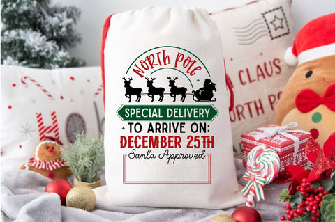 Christmas Santa Sack SVG Bundle SVG Regulrcrative 