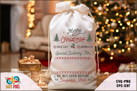 Christmas Santa Sack SVG Bundle SVG Shetara Begum 
