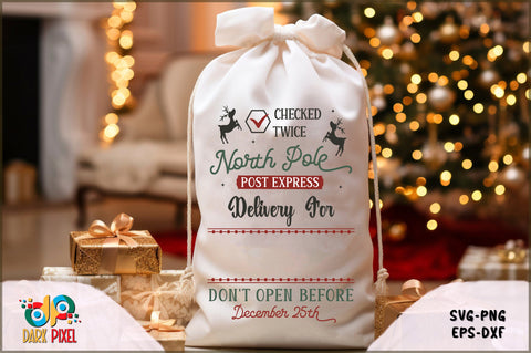 Christmas Santa Sack SVG Bundle SVG Shetara Begum 