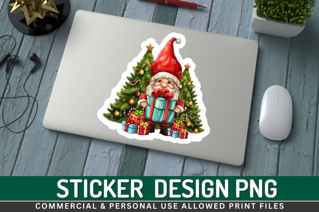 Christmas santa Sticker Design Sublimation Regulrcrative 