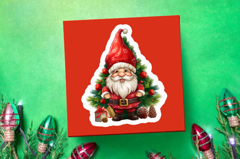 Christmas santa Sticker Design Sublimation Regulrcrative 