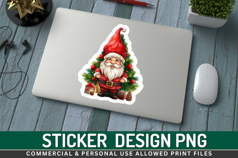 Christmas santa Sticker Design Sublimation Regulrcrative 